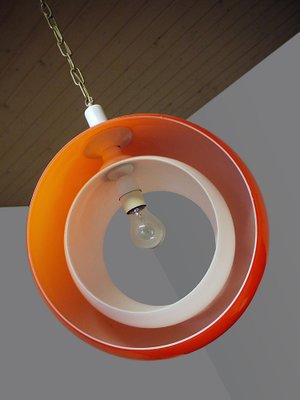 Murano Glass Moon Pendant Lamp from Mazzega, 1960s-DEK-1346625