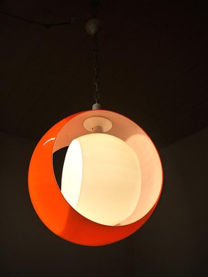 Murano Glass Moon Pendant Lamp from Mazzega, 1960s-DEK-1346625