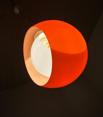 Murano Glass Moon Pendant Lamp from Mazzega, 1960s-DEK-1346625