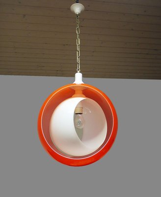 Murano Glass Moon Pendant Lamp from Mazzega, 1960s-DEK-1346625