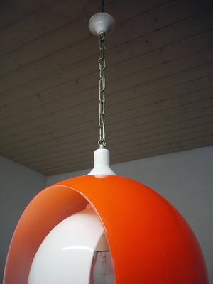 Murano Glass Moon Pendant Lamp from Mazzega, 1960s-DEK-1346625