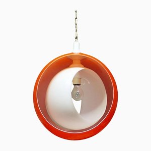 Murano Glass Moon Pendant Lamp from Mazzega, 1960s-DEK-1346625