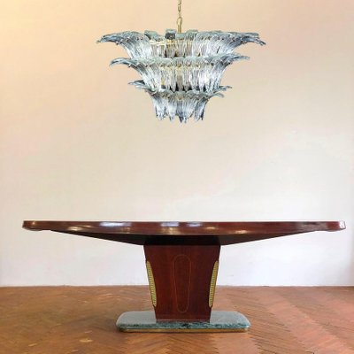 Murano Glass Palmette Chandelier, 1970s-MBH-1032629