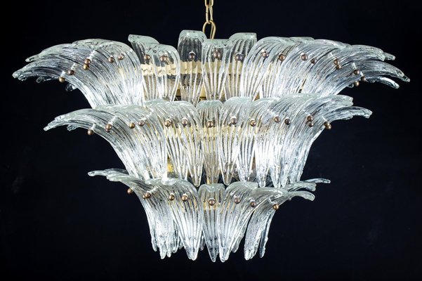 Murano Glass Palmette Chandelier, 1970s-MBH-1032629