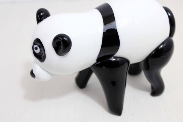 Murano Glass Panda, 1970s-BQF-1807755