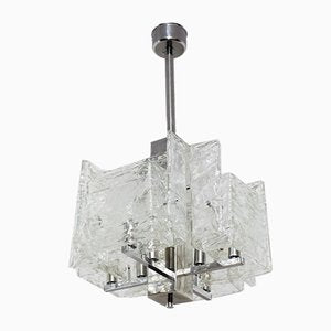 Murano Glass Pendant Chandelier from Mazzega, 1970s-ZQ-985207