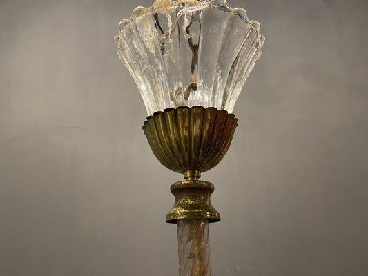 Murano Glass Pendant Light by Ercole Barovier, 1940s-JJC-1700264