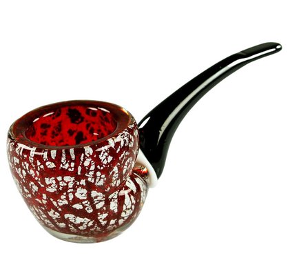 Murano Glass Pipe-Shaped Ashtray-FUP-1062689