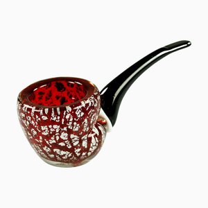 Murano Glass Pipe-Shaped Ashtray-FUP-1062689