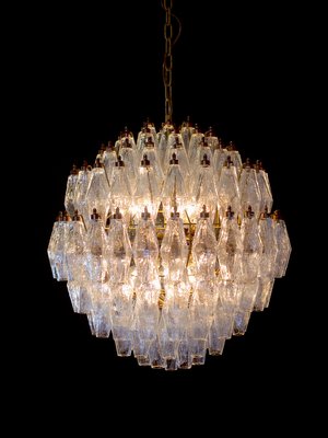 Murano Glass Poliedri Spherical Chandelier, 1980s-FHZ-637611