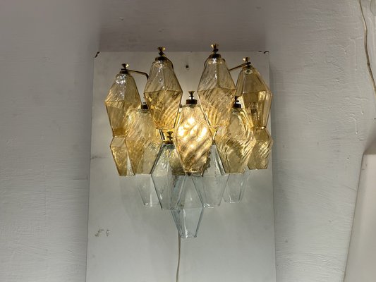 Murano Glass Polygon Sconces, 1970s, Set of 2-JJC-1804063