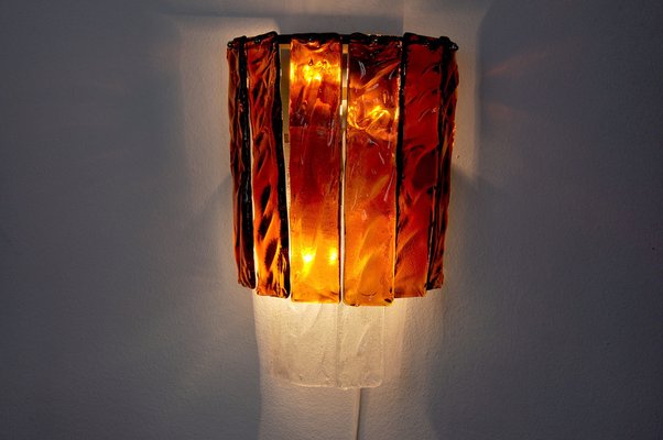 Murano Glass Sconce by Albano Poli for Poliarte, Italy, 1970s-EJE-953922