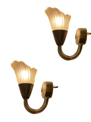 Murano Glass Sconces, 1950s, Set of 2-JJC-1800255