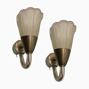 Murano Glass Sconces, 1950s, Set of 2-JJC-1800255