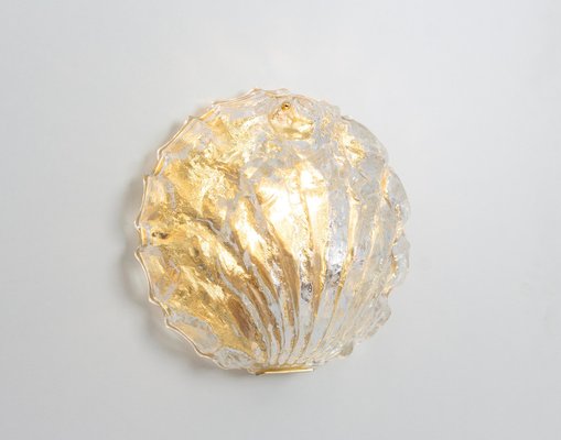 Murano Glass Shell Wall Light attributed to Limburg, Germany, 1970s-UGR-1789524