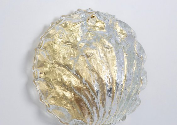 Murano Glass Shell Wall Light attributed to Limburg, Germany, 1970s-UGR-1789524