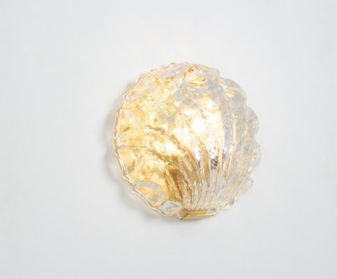 Murano Glass Shell Wall Light attributed to Limburg, Germany, 1970s-UGR-1789524