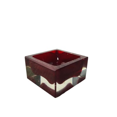 Murano Glass Sommerso Ashtray-UWE-1772602