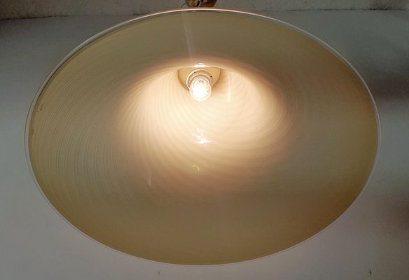 Murano Glass Swirl Pendant Lamp, Italy, 1970s-FO-1746606