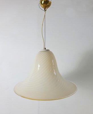 Murano Glass Swirl Pendant Lamp, Italy, 1970s-FO-1746606