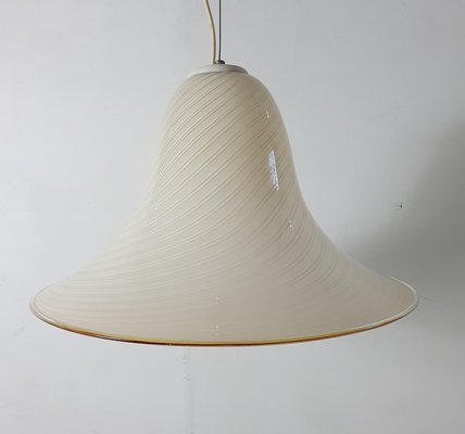 Murano Glass Swirl Pendant Lamp, Italy, 1970s-FO-1746606