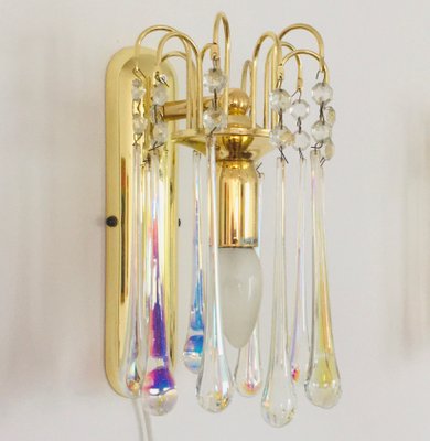 Murano Glass Teardrop Wall Light, Italy, 1970s-BMM-1812851