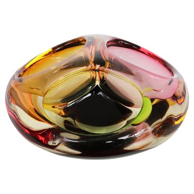 Murano Glass Three-Section Bowl, 1960s-DEK-932532