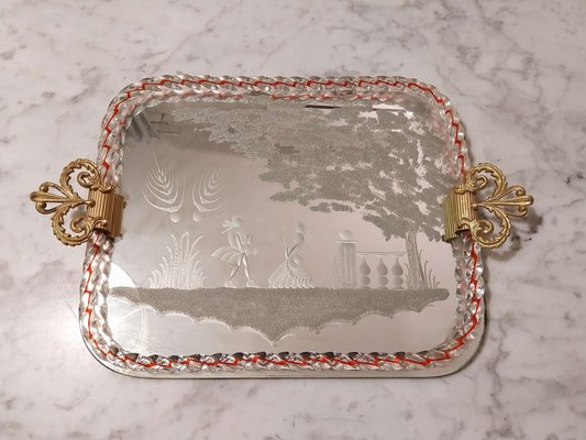 Murano Glass Tray, 1950s-ACQ-1811011