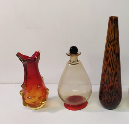 Murano Glass Vases, 1960s, Set of 3-EI-1175363