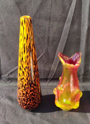 Murano Glass Vases, 1960s, Set of 3-EI-1175363