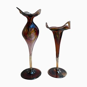 Murano Glass Vases, Set of 2-GYX-956517