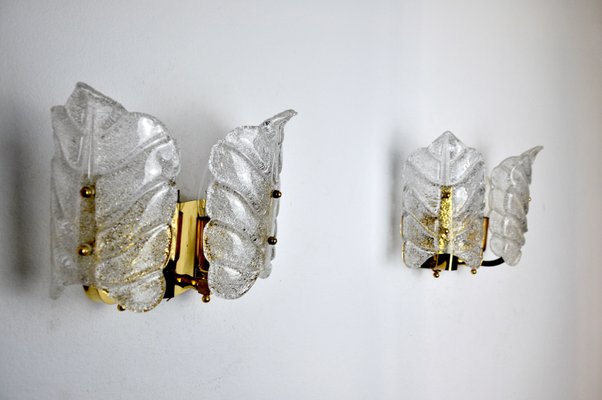 Murano Glass Wall Lights by Carl Fagerlund, 1970s, Set of 2-EJE-1170100