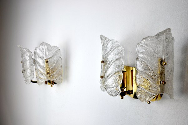 Murano Glass Wall Lights by Carl Fagerlund, 1970s, Set of 2-EJE-1170100