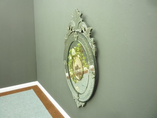 Murano Glass Wall Mirror, 1880s-UG-1441937