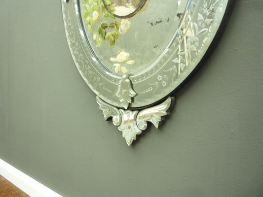 Murano Glass Wall Mirror, 1880s-UG-1441937