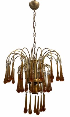 Murano Glass Waterfall Chandelier, 1960s-JJC-870399