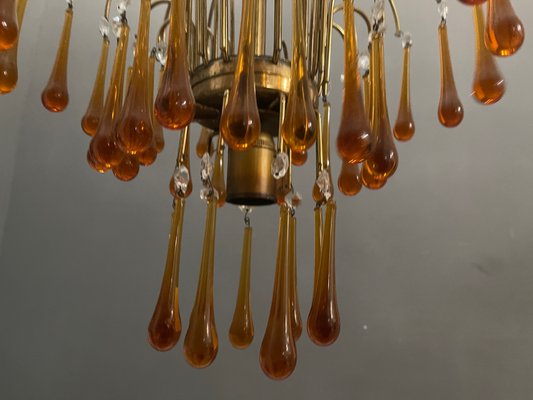 Murano Glass Waterfall Chandelier, 1960s-JJC-870399