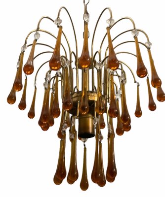 Murano Glass Waterfall Chandelier, 1960s-JJC-870399