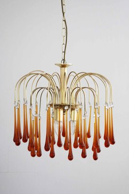 Murano Glass Waterfall Chandelier, 1970s-FJP-1729844