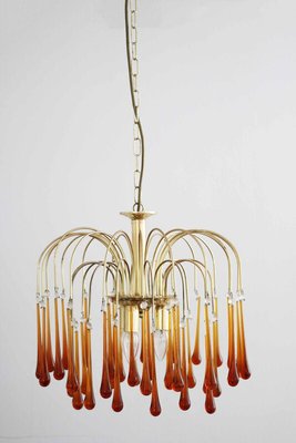 Murano Glass Waterfall Chandelier, 1970s-FJP-1729844