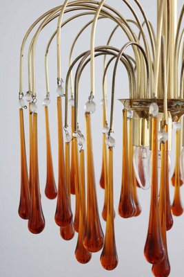 Murano Glass Waterfall Chandelier, 1970s-FJP-1729844