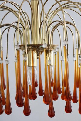 Murano Glass Waterfall Chandelier, 1970s-FJP-1729844