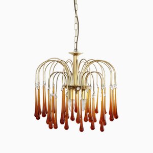 Murano Glass Waterfall Chandelier, 1970s-FJP-1729844