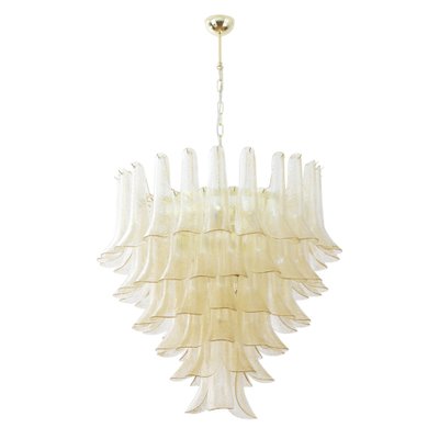 Murano Gold Glass Petal Chandelier, Italy-MPO-1761827