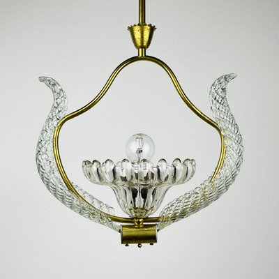 Murano Hanging Light by Ercole Barovier for Barovier & Toso, 1950s-WQC-2023729