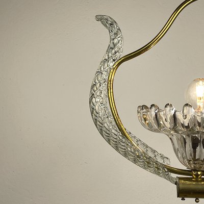 Murano Hanging Light by Ercole Barovier for Barovier & Toso, 1950s-WQC-2023729