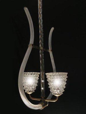 Murano Pendant Lamp by Barovier & Toso, 1940s-MBH-1032233