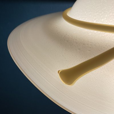 Murano Pendant Lamp in Shape of Wide Brim Hat, Italy, 1970s-WQC-1196173