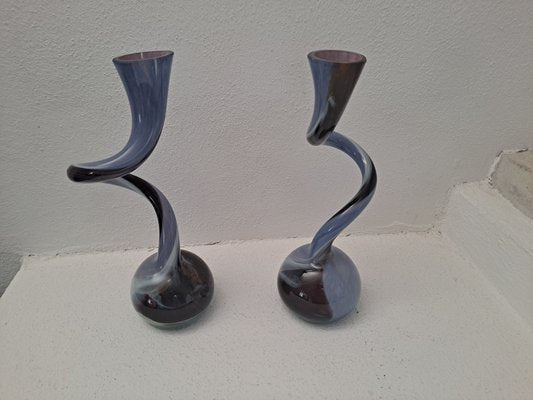 Murano Sculptured Vases, Set of 2-HIT-898234