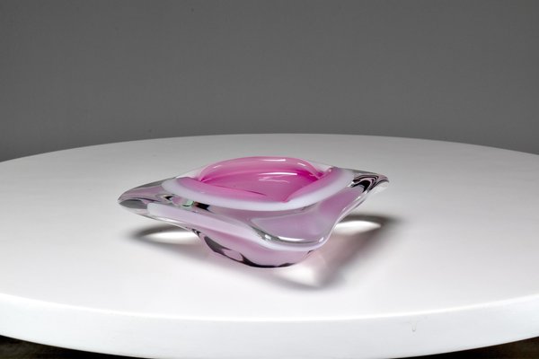 Murano Sommerso Ashtray by Venetria Oball, 1980s-GXL-1281313